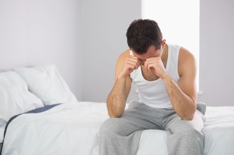 A man on the bed