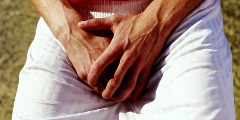 Charged palms in the groin