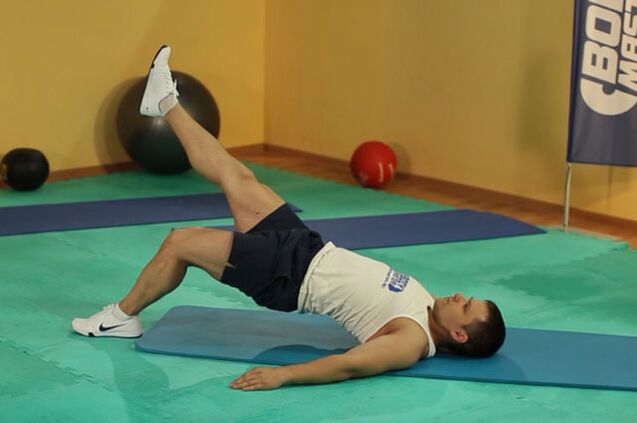 Exercise “Gluteal bridge” to regulate potency in a man